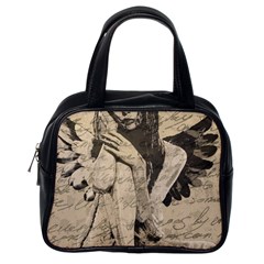 Vintage Angel Classic Handbags (one Side) by Valentinaart