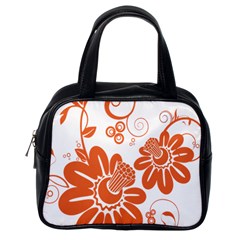 Floral Rose Orange Flower Classic Handbags (one Side) by Alisyart