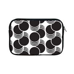 Floral Geometric Circle Black White Hole Apple Ipad Mini Zipper Cases by Alisyart