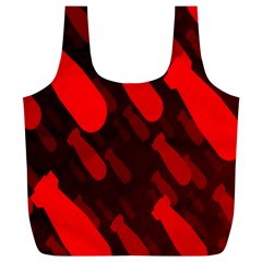 Missile Rockets Red Full Print Recycle Bags (l)  by Alisyart