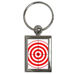 Sniper Focus Target Round Red Key Chains (rectangle)  by Alisyart