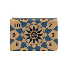 Stellated Regular Dodecagons Center Clock Face Number Star Cosmetic Bag (medium)  by Alisyart