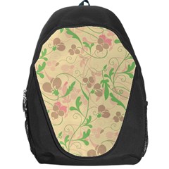 Floral Pattern Backpack Bag by Valentinaart
