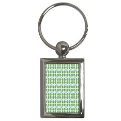 Leaf Flower Floral Green Key Chains (rectangle)  by Alisyart