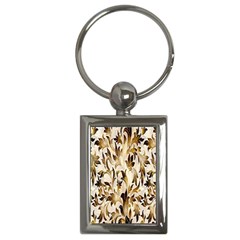 Floral Vintage Pattern Background Key Chains (rectangle)  by Simbadda