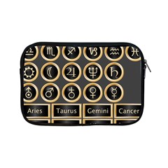 Black And Gold Buttons And Bars Depicting The Signs Of The Astrology Symbols Apple Ipad Mini Zipper Cases by Amaryn4rt