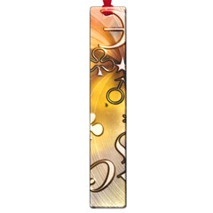 Symbols On Gradient Background Embossed Large Book Marks by Amaryn4rt
