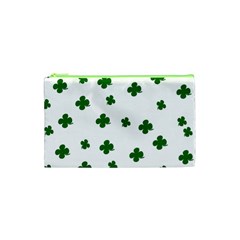 St  Patrick s Clover Pattern Cosmetic Bag (xs) by Valentinaart