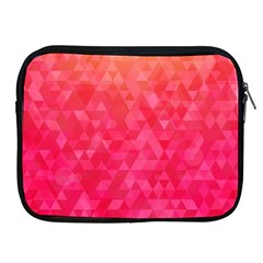 Abstract Red Octagon Polygonal Texture Apple Ipad 2/3/4 Zipper Cases by TastefulDesigns