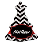 Pattern Black 1 Christmas Tree Ornament (Two Sides) Front