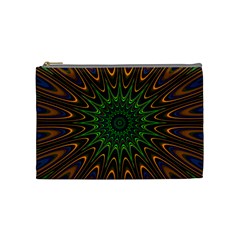 Vibrant Colorful Abstract Pattern Seamless Cosmetic Bag (medium)  by Simbadda