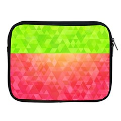 Colorful Abstract Triangles Pattern  Apple Ipad 2/3/4 Zipper Cases by TastefulDesigns