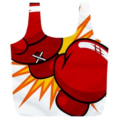 Boxing Gloves Red Orange Sport Full Print Recycle Bags (l)  by Alisyart