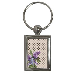 Vintage Lilac Key Chains (rectangle)  by Valentinaart