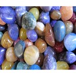Rock Tumbler Used To Polish A Collection Of Small Colorful Pebbles Deluxe Canvas 14  x 11  14  x 11  x 1.5  Stretched Canvas
