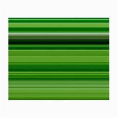Horizontal Stripes Line Green Small Glasses Cloth (2-side) by Mariart