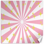 Hurak Pink Star Yellow Hole Sunlight Light Canvas 12  x 12   11.4 x11.56  Canvas - 1