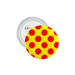 Polka Dot Red Yellow 1 75  Buttons by Mariart