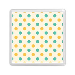Polka Dot Yellow Green Blue Memory Card Reader (square)  by Mariart