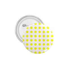 Polka Dot Yellow White 1 75  Buttons by Mariart