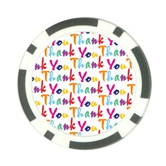 Wallpaper With The Words Thank You In Colorful Letters Poker Chip Card Guard (10 Pack) by Simbadda