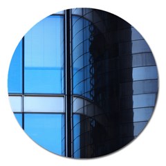 Modern Office Window Architecture Detail Magnet 5  (round) by Simbadda