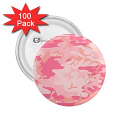 Initial Camouflage Camo Pink 2 25  Buttons (100 Pack)  by Mariart
