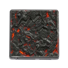 Volcanic Lava Background Effect Memory Card Reader (square) by Simbadda