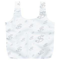Dollar Sign Transparent Full Print Recycle Bags (l)  by Mariart