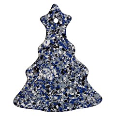 Electric Blue Blend Stone Glass Ornament (christmas Tree)  by Mariart