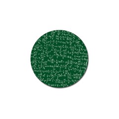 Formula Number Green Board Golf Ball Marker by Mariart