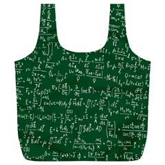Formula Number Green Board Full Print Recycle Bags (l)  by Mariart