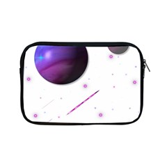 Space Transparent Purple Moon Star Apple Ipad Mini Zipper Cases by Mariart
