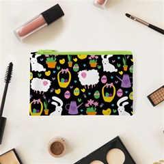 Cute Easter Pattern Cosmetic Bag (xs)