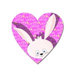 Easter bunny  Heart Magnet Front