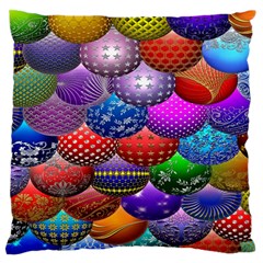 Fun Balls Pattern Colorful And Ornamental Balls Pattern Background Standard Flano Cushion Case (two Sides) by Nexatart