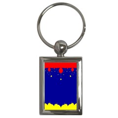 Critical Points Line Circle Red Blue Yellow Key Chains (rectangle)  by Mariart
