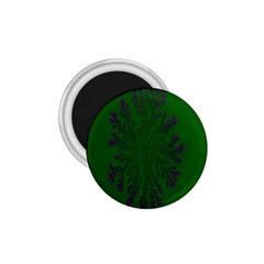 Dendron Diffusion Aggregation Flower Floral Leaf Green Purple 1 75  Magnets by Mariart