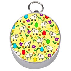 Easter Lamb Silver Compasses