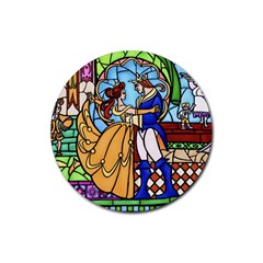 Happily Ever After 1 - Beauty And The Beast  Drink Coasters 4 Pack (round)