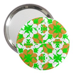 Graphic Floral Seamless Pattern Mosaic 3  Handbag Mirrors by dflcprints