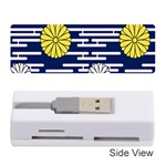 Sunflower Line Blue Yellpw Memory Card Reader (Stick)  Front
