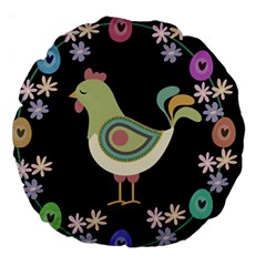 Easter Large 18  Premium Round Cushions