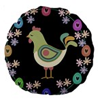 Easter Large 18  Premium Round Cushions Back