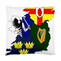 Flag Map Of Provinces Of Ireland  Standard Cushion Case (two Sides) by abbeyz71