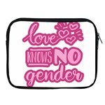 Love knows no gender Apple iPad 2/3/4 Zipper Cases Front