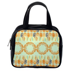 Ethnic Orange Pattern Classic Handbags (one Side) by linceazul