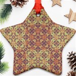 Vintage Ornate Baroque Star Ornament (Two Sides) Back