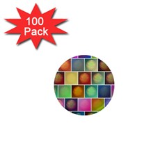 Multicolored Suns 1  Mini Magnets (100 Pack)  by linceazul