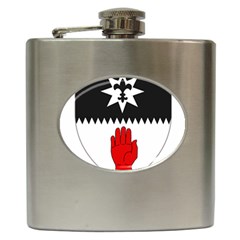 County Tyrone Coat Of Arms  Hip Flask (6 Oz) by abbeyz71